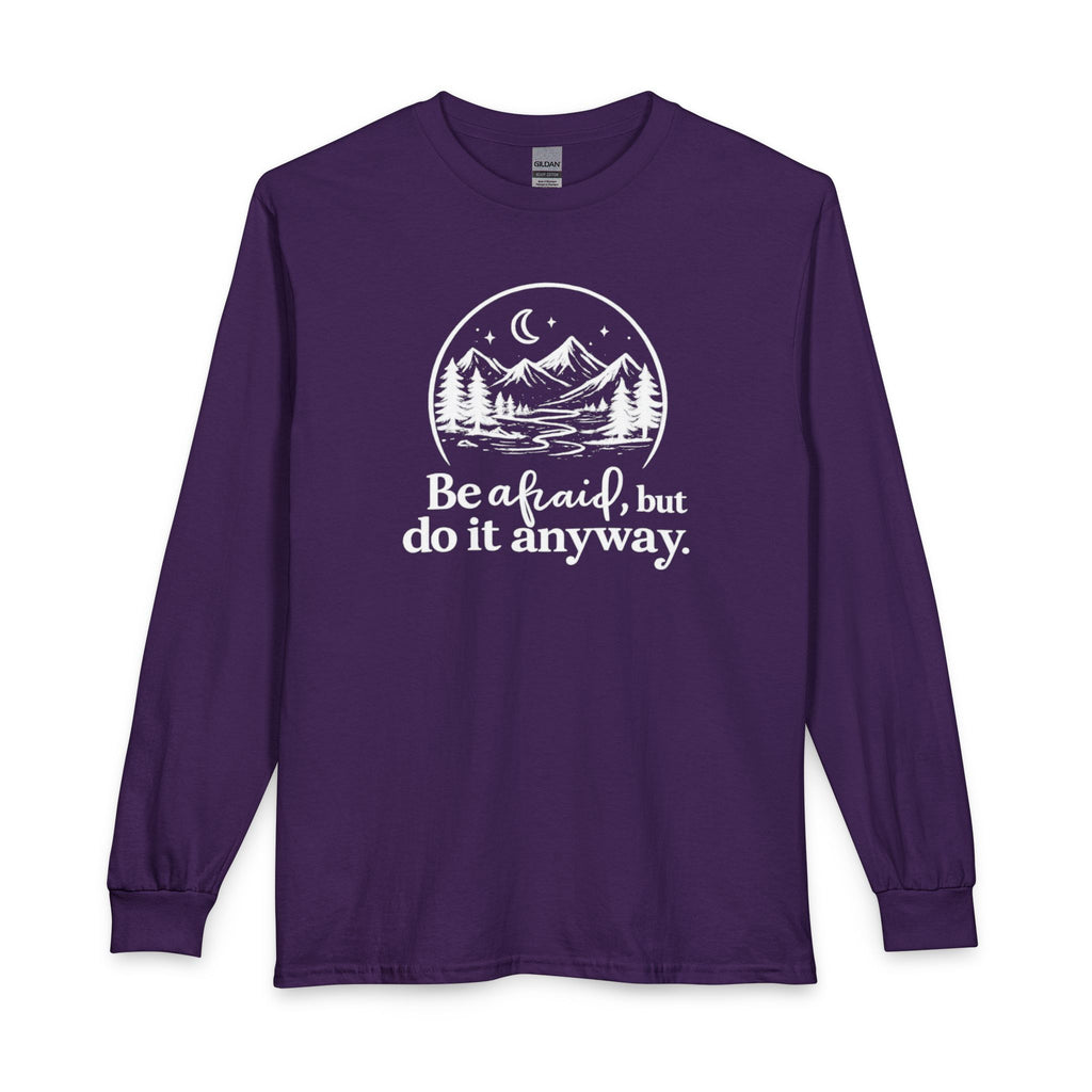 Vintage Mountain Adventure Long Sleeve Tee – Retro Outdoors Graphic
